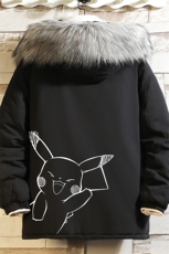 MM48193-P130冬季大毛领衣男士大码加厚袄男服砖墙，男装棉衣，电商A040A