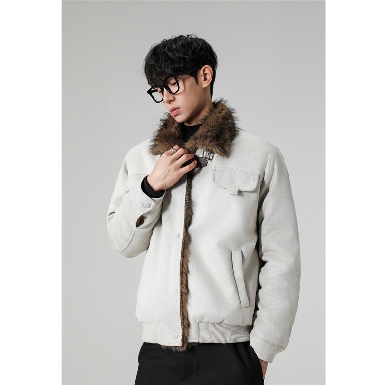 现货新款座山雕结构毛领棉服男MY085-P115，男装棉衣，电商A072