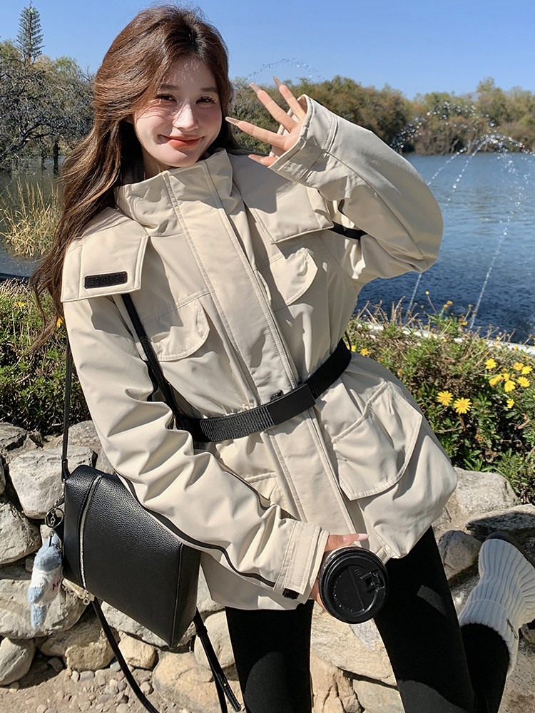 【现货】时尚显瘦杨幂同款羽绒派克服,女装羽绒服,浙宝220