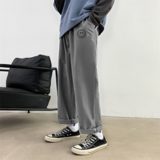 K43224-P25加绒款-P35休闲裤男士大码宽松九分运动裤男裤男直筒，男装休闲裤，电商A040