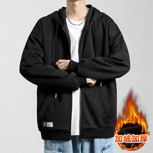 无影墙新款加绒加厚针织卫衣开衫外套百搭WT3412加绒-P50图片
