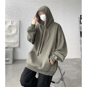 M~8XL特大码连帽卫衣加肥加大美式重磅硬挺外套WY9101/P60加绒70