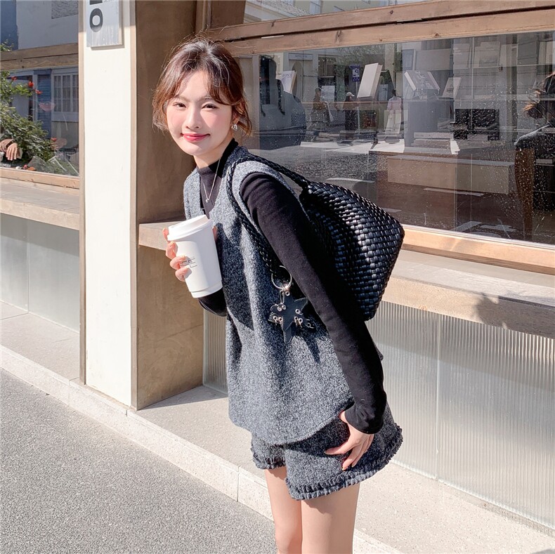 新款2026春季法式套装三件套6212-P190-K308,女装套装/套裙,2C057