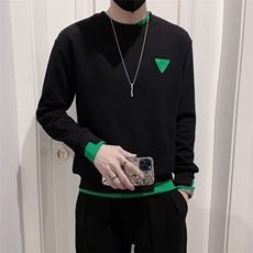 拼接重磅卫衣男潮流痞帅爱心印花男装高级感长袖t恤2026春秋，男装T恤，星座218-1（原230）