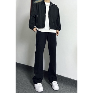 秋季美式ins高街hiphop弯刀工装牛仔裤货号K2442P55图片