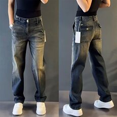 1506-1/KH851/P52新款男士牛仔裤修身直筒刺绣高端休闲弹力百搭，男装牛仔裤，星座1506-1