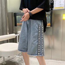 高街牛仔短裤男夏季五分裤D1002P35图片