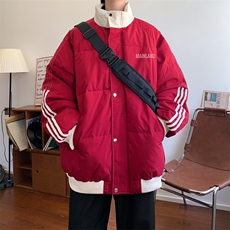 ！2024冬季新款男士撞色立领棉衣加厚保暖棉服外套MY211特P80，男装棉衣，电商B220
