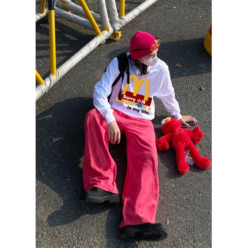 多巴胺粉色牛仔裤男潮裤子男KZA412-P55,男装休闲裤,星座1007（原301D）