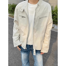 26春装高品质老钱风立领夹克外套男女美式潮牌拉链工装风宽松上衣，男装夹克，电商A443