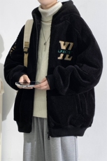 2024冬上新加绒加厚简约棉衣羊羔绒连帽外套男女990-P110控价158，男装棉衣，电商A441-1
