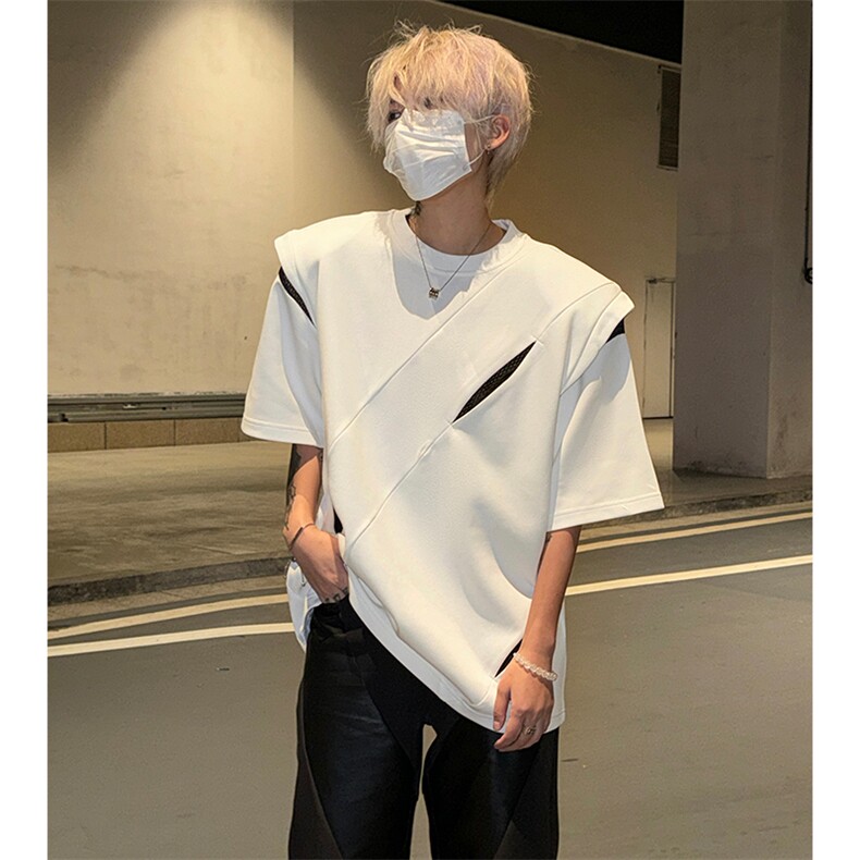 260克重垫肩短袖男美式高街重磅男士T恤A210A-TX03-P48,男装T恤,电商A210A