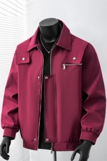 2026春季新款飞行夹克外套男女同款单层宽松翻领工装外套痞帅衣，男装夹克，星座1402-3