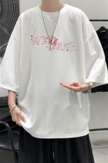 冰丝七分袖t恤男大码五分袖男短袖男中袖Q11442-P30，男装T恤，电商A040