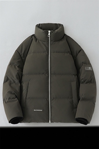 立领机车皮衣羽绒服2024年冬季新款加厚情侣款PU皮保暖外套 1001图片