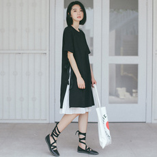 韩版女装夏季新款套装裙中长款两件套连衣裙01161，女装连衣裙，潮品会