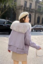 冬季狐狸毛派克服，其它，贻思茗