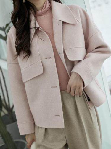 冬季新款双面羊绒大衣，女装，拉嘉图