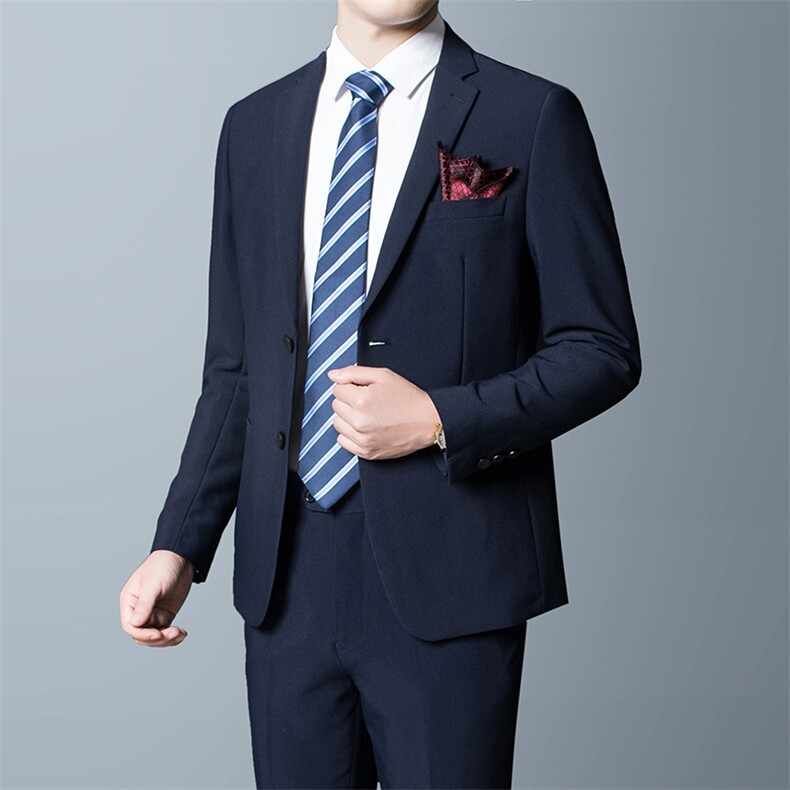 商务西服两件套套装男中年男士商务正装西装服上衣ASD8952-P265,男装西服套装,电商B212（原钱塘6029）