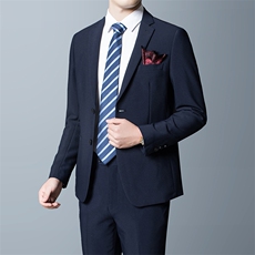 商务西服两件套套装男中年男士商务正装西装服上衣ASD8952-P265，男装西服套装，电商B212（原钱塘6029）