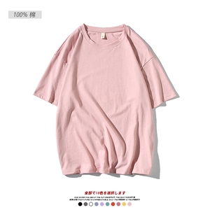 2024 夏季新款 日系白底大码纯色圆领短袖10色S-5X HT21000-P15图片