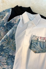 港风风花型长袖衬衫女大码情侣潮长袖衬衫男CS7714P60控88，男装衬衫，星座226-1