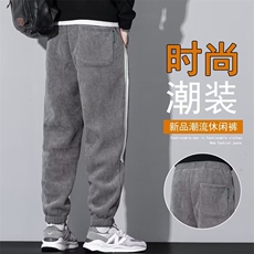 新款时尚潮男百搭灯芯绒束脚裤，男装休闲裤，四季星座218-1