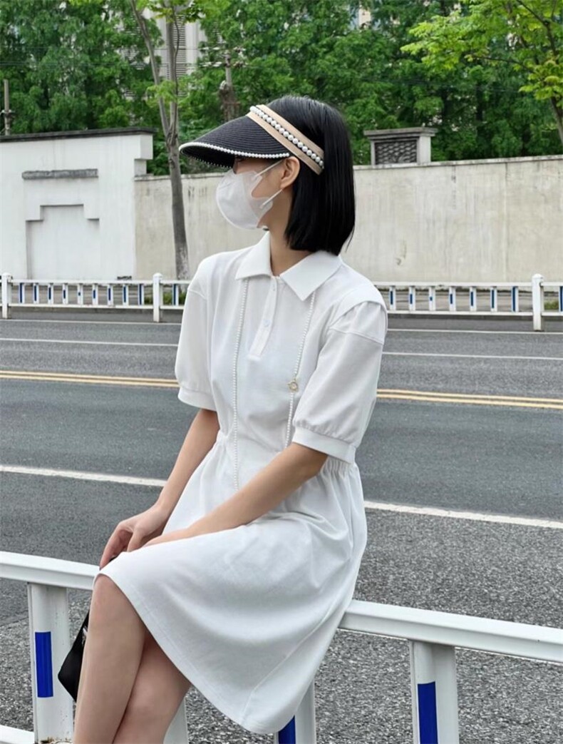 2022夏季Polo连衣裙，女装连衣裙，雷洛奇丽