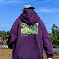 抖音得物供货可提供视频春装重磅美式宽松连帽卫衣DL2398，男装卫衣，电商A486-1