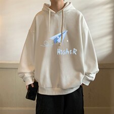 纯棉连帽卫衣男大码运动帽衫宽松薄WY2270-P35加绒款-P40，男装卫衣，电商A040