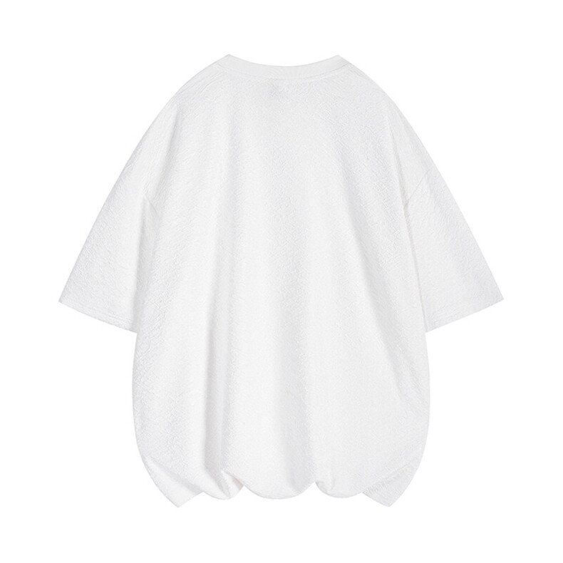 8XL-M特大码短T恤泡泡袖肌理感冰丝短袖衬衫上衣五分袖DX322P25,男装T恤,电商D206-1