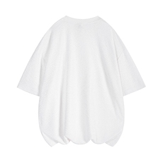 8XL-M特大码短T恤泡泡袖肌理感冰丝短袖衬衫上衣五分袖DX322P25，男装T恤，电商D206-1