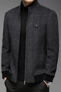 AL81017冬季男士新款毛呢大衣羊毛外套呢子夹克P275，男装毛呢大衣，电商B360