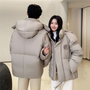 现货韩版大鹅情侣装羽绒服男女款青年学生243克90绒羽绒外套图片