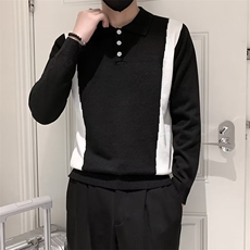 男士翻领毛衣潮流修身显瘦打底针织衫新款S804P52，男装针织衫/毛衣，星座1116-2