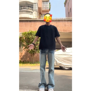 液氨棉boxy正肩短袖男夏季重磅显肌肉收袖口t恤美式健身运动半袖图片