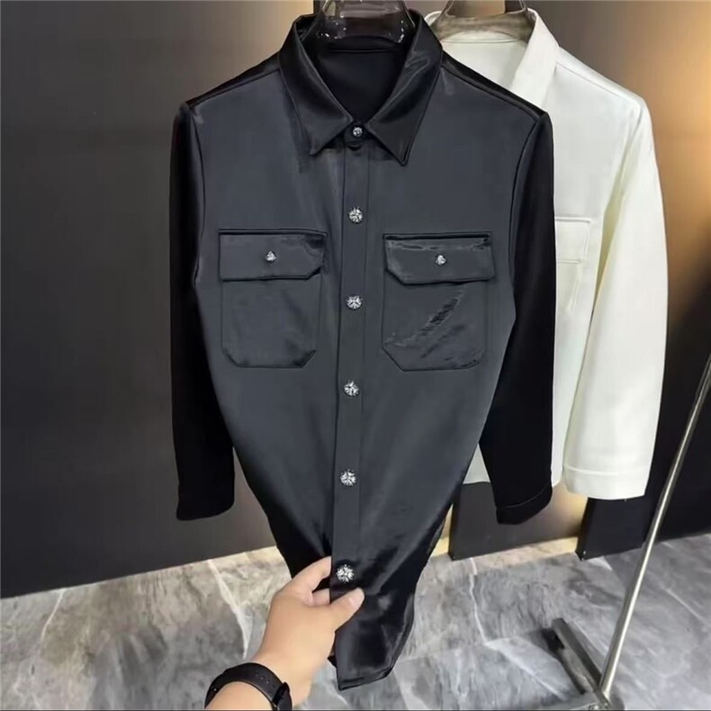 (网络图慎用有大货)轻奢欧货潮牌衬衫休闲高端衬衣313B-CS801-P70图片