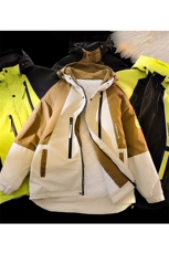 毛毯风冲锋衣外套冬季潮牌加绒夹克登山服A436-23308加绒-P85，男装夹克，电商A436