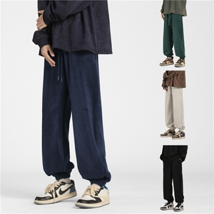 冬季重磅双面摇粒绒束脚长裤四色M~5XL XZ604-KP88-P55控68图片