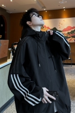 JK5009/P65春装新款连帽夹克男潮上衣感谢织带设计百搭外套，男装夹克，电商A141