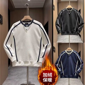 1506-1/GAD830/P52秋冬卫衣男2025年春秋季韩版新款圆领宽松上衣图片
