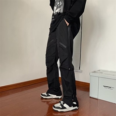 美式vibe机能裤子ins高街潮户外防水拉链工装裤男冲锋裤G5808-P48，男装休闲裤，星座1008