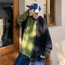 美式复古拼接撞色毛衣男冬季小众设计感慵懒风针织衫MY9112-P48，男装针织衫/毛衣，星座1109-3