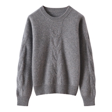 2025通勤套头长袖百搭圆领，女装针织衫/毛衣，温伦斯特羊绒