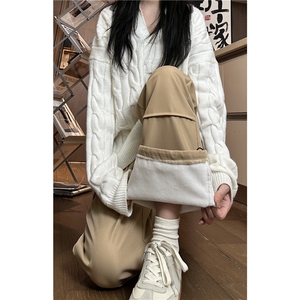 冬季新款美式运动加绒保暖宽松休闲卫裤B315-K861JR-p55控78图片