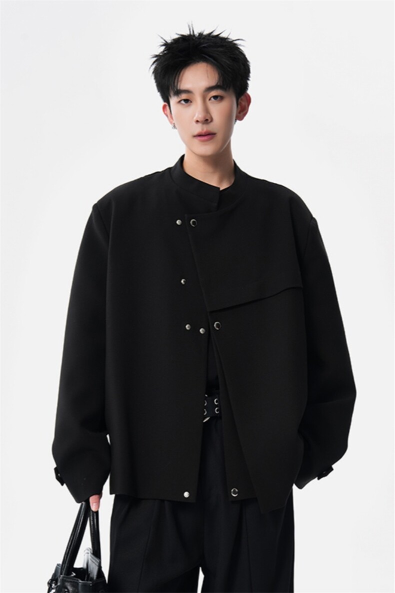 XF2607/P75春装新款现货新中式小西服男潮夹克外套上衣,男装夹克,电商A141
