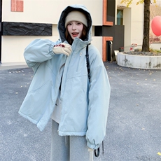 【大货出】有买家秀加绒加厚甜酷冲锋衣外套2C131-705-P215K318，女装短外套，2C131