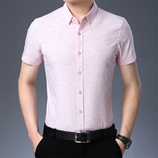 C6110衬衫男2021年夏季新款男式短袖衬衫男商务休闲高端男装P55，男装衬衫，电商B360