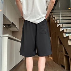 wassuphappy新中式短裤男士夏季薄款国潮竹子刺绣休闲运动五分裤，男装休闲裤，电商A022