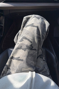 B221 美式ins高街暗黑宽松直筒迷彩牛仔裤LK24404-特P45控78图片